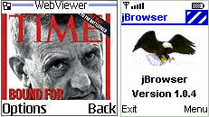 Слева – WebViewer, справа – jBrowser.
